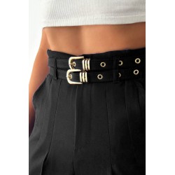 Pantalon dama office cu curele 6208-23