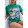 Tricou dama bumbac Lemons 1539