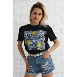 Tricou dama bumbac Lemons 1539