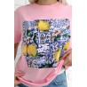 Tricou dama bumbac Lemons 1539