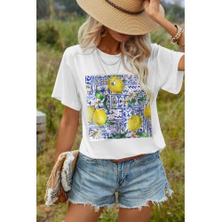 Tricou dama bumbac Lemons 1539