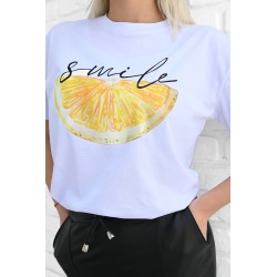 Tricou dama bumbac Lemon Smile 1542