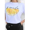 Tricou dama bumbac Lemon Smile 1542