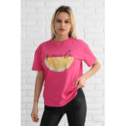 Tricou dama bumbac Lemon Smile 1542