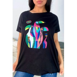 Tricou dama bumbac Birds 1568