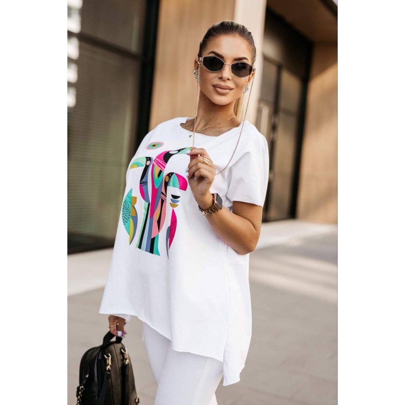 Tricou dama bumbac Birds 1568