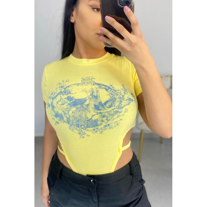 Body dama cu imprimeu 9656