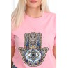 Tricou dama bumbac Hamsa Hand 1548