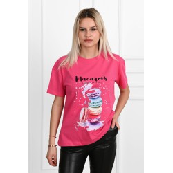 Tricou dama bumbac Macarons 1550