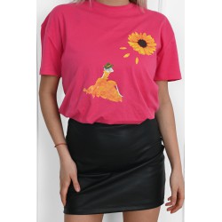 Tricou dama bumbac Crizantema 1547