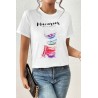 Tricou dama bumbac Macarons 1550