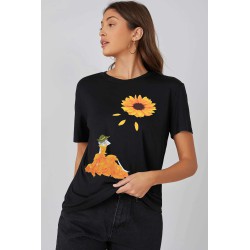 Tricou dama bumbac Crizantema 1547