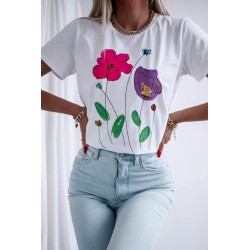 Tricou dama cu imprimeu floral 1530