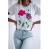 Tricou dama cu imprimeu floral 1530