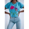 Tricou dama cu imprimeu floral 1530
