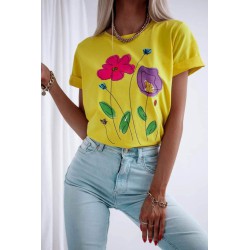 Tricou dama cu imprimeu floral 1530
