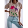 Tricou dama cu imprimeu floral 1530