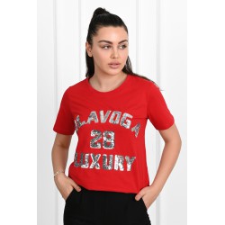 Tricou dama cu paiete OlaVoga 1512