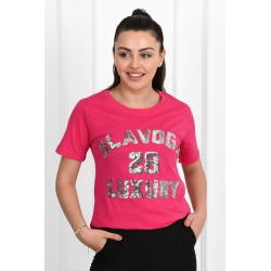 Tricou dama cu paiete OlaVoga 1512