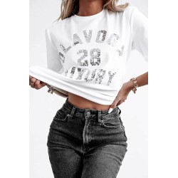 Tricou dama cu paiete OlaVoga 1512