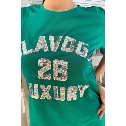 Tricou dama cu paiete OlaVoga 1512