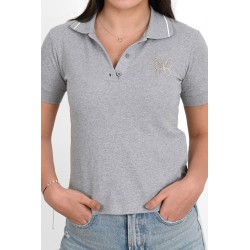 Tricou dama polo Fluture 1466