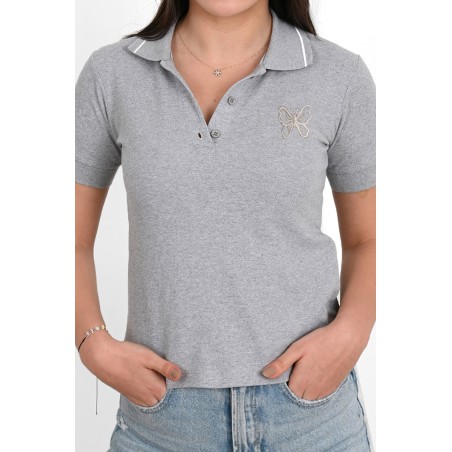 Tricou dama polo Fluture 1466
