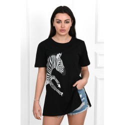 Tricou dama bumbac Zebra 1464