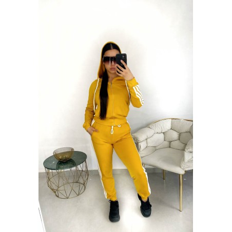 Trening dama bumbac cu 3 dungi 3047-22