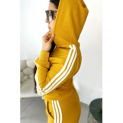 Trening dama bumbac cu 3 dungi 3047-22