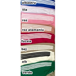 Trening dama marimi mari cu dungi si pantaloni scurti 3768-23