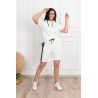 Trening dama marimi mari cu dungi si pantaloni scurti 3768-23