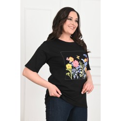 Tricou dama marimi mari Floral Frame 1571-23