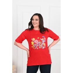 Tricou dama marimi mari Floral Frame 1571-23