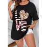 Tricou dama marimi mari Love Print 1577-23
