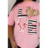 Tricou dama marimi mari Love Print 1577-23