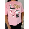 Tricou dama marimi mari Love Print 1577-23