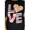 Tricou dama marimi mari Love Print 1577-23