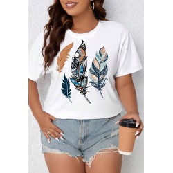 Tricou dama marimi mari Feathers 1570