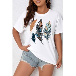 Tricou dama marimi mari Feathers 1570