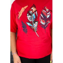 Tricou dama marimi mari Feathers 1570