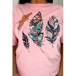 Tricou dama marimi mari Feathers 1570