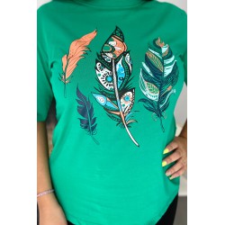 Tricou dama marimi mari Feathers 1570