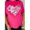 Tricou dama marimi mari Floral Heart 1575-23