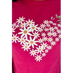 Tricou dama marimi mari Floral Heart 1575-23