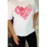 Tricou dama marimi mari Floral Heart 1575-23