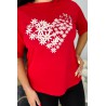 Tricou dama marimi mari Floral Heart 1575-23