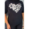 Tricou dama marimi mari Floral Heart 1575-23
