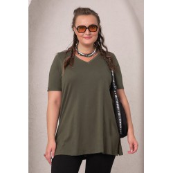 Tricou dama marimi mari despicat 1296-23