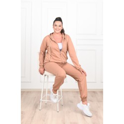 Trening dama marimi mari cu gluga simplu 8500